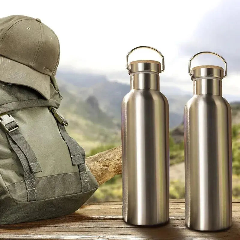 
Gourde En Métal 1000ml, Gourde metal avec bec, bouteille métal isotherme, anti-fuite, sans BPA, idéale pour le fitness | La Gourde®