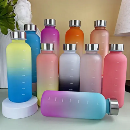 Gourde Enfant Graduée 500ml, gourde école, gourde avec slogan motivation, sans BPA, réutilisable | La Gourde®