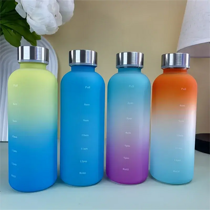 Gourde Enfant Graduée 500ml, gourde enfant avec paille, marqueur de temps, anti-fuite, sans BPA, école | La Gourde®
