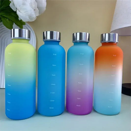 Gourde Enfant Graduée 500ml, gourde enfant avec paille, marqueur de temps, anti-fuite, sans BPA, école | La Gourde®
