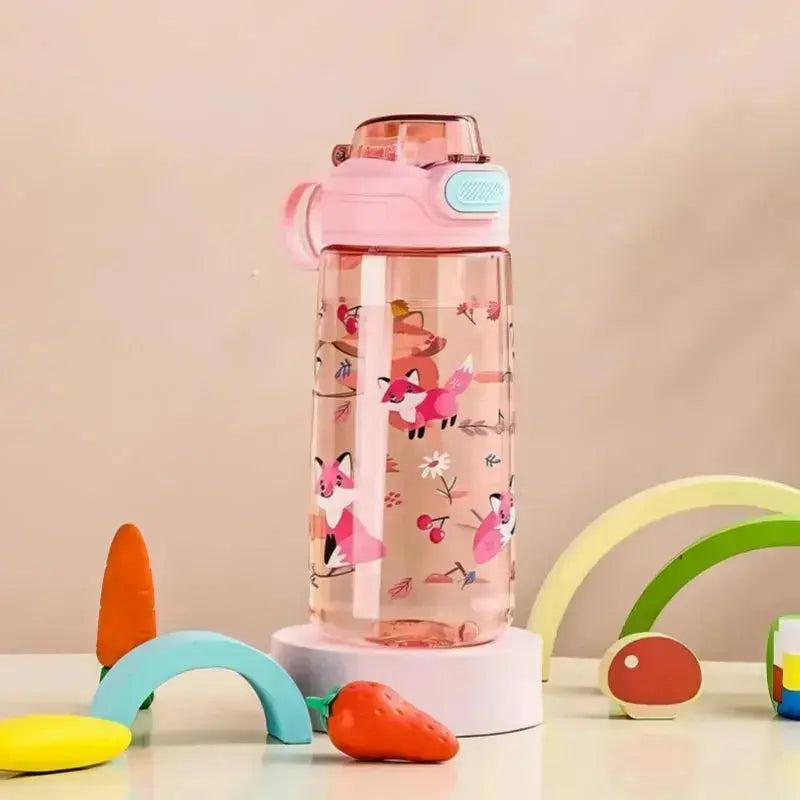 Gourde Enfant Transparente Portable 550 ml anti-fuite pour sac à dos