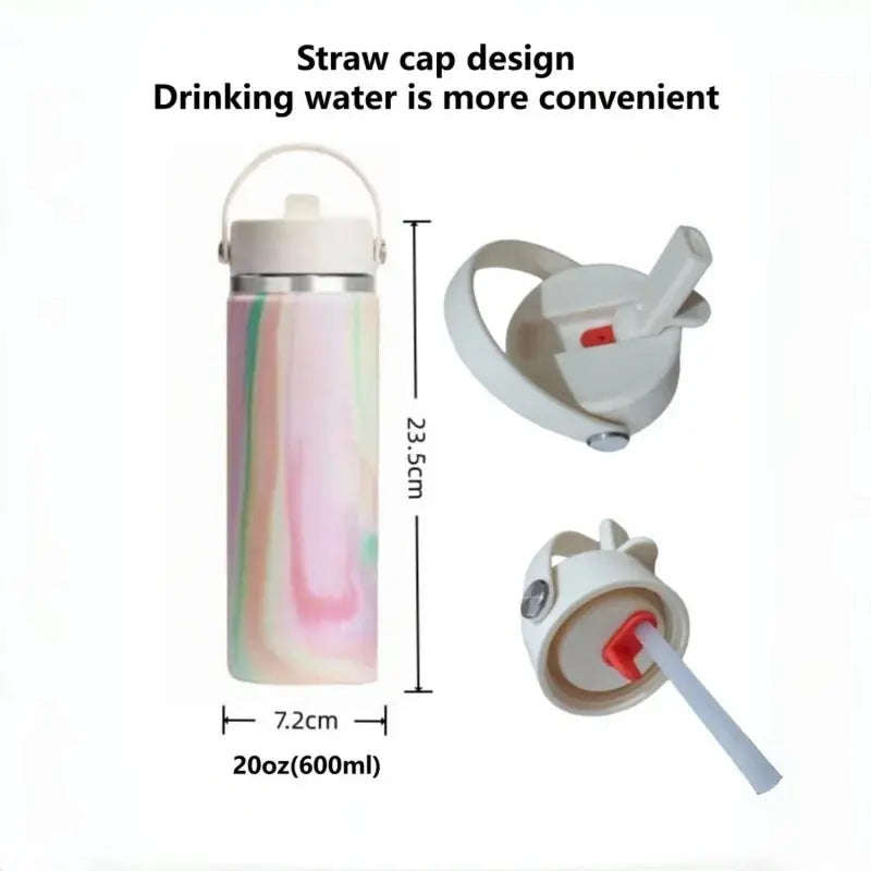
Gourde Hydro Flask Avec Paille 32 oz avec paille intégrée