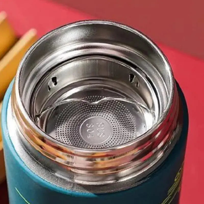 Gourde Isotherme Connectée Style Japonais (Traditionnelle) avec infuseur , thermos connecté Japonaos , motif traditionnel asiatique, anti-fuite, double isolation, parfaite pour le travail | La Gourde®