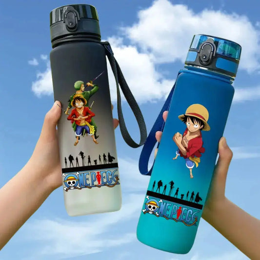 Gourde Manga One Piece 650ML Luffy, bouteille d’eau de sport pour fans de One Piece