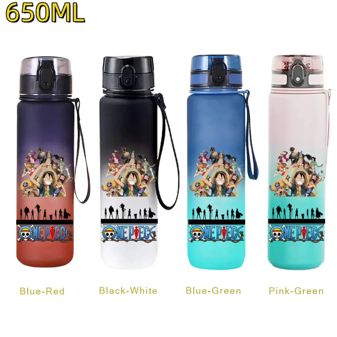 Gourde Manga One Piece 650ML (Luffy), bouteille à eau pour accompagner les journées des fans
