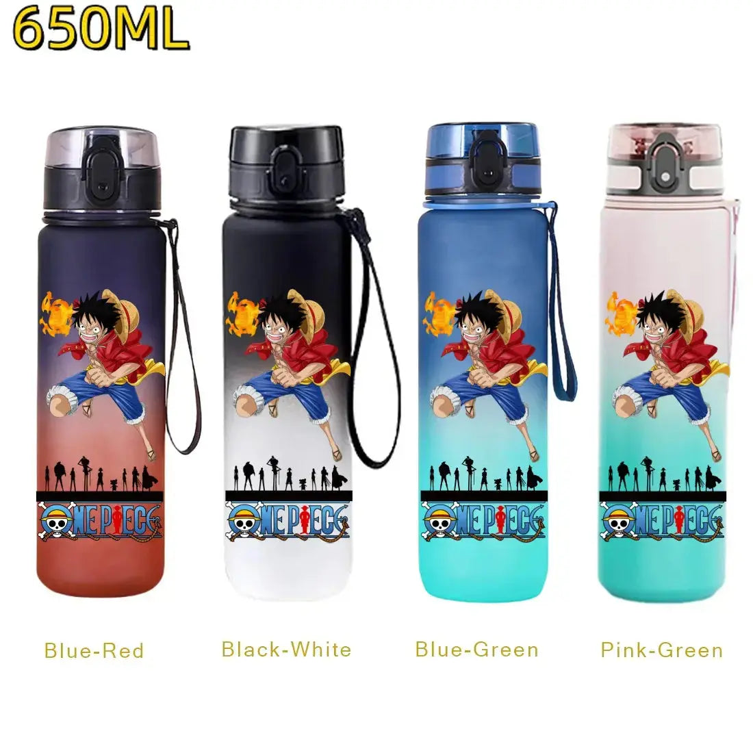 
Gourde Manga One Piece 650ML Luffy, bouteille portable pour sport et déplacements