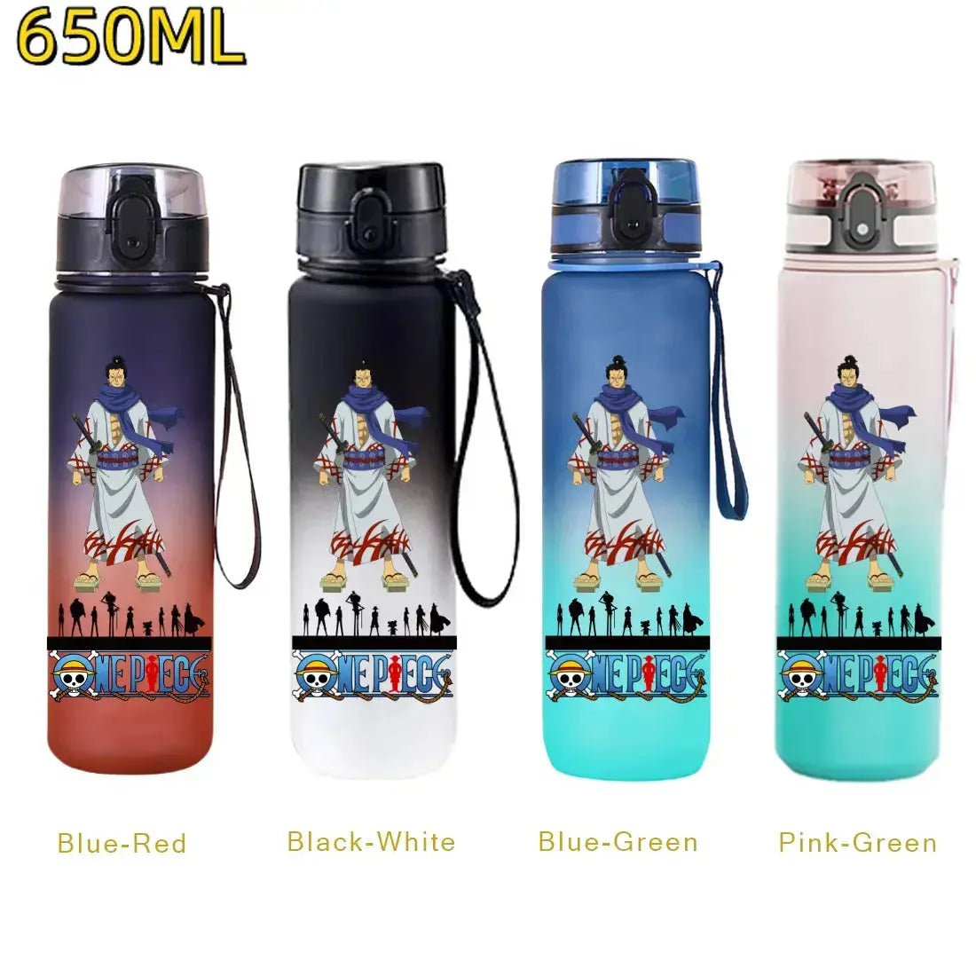 Gourde Manga One Piece Luffy 650 ml, bouteille portable avec grande capacité
