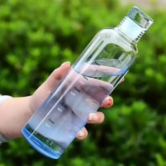 Gourde Marqueur De Temps Bleu 700ml anti-fuite | La Gourde