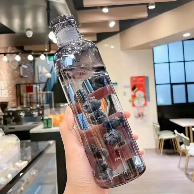 Gourde Marqueur De Temps Bleu 700ml avec bouchon sport