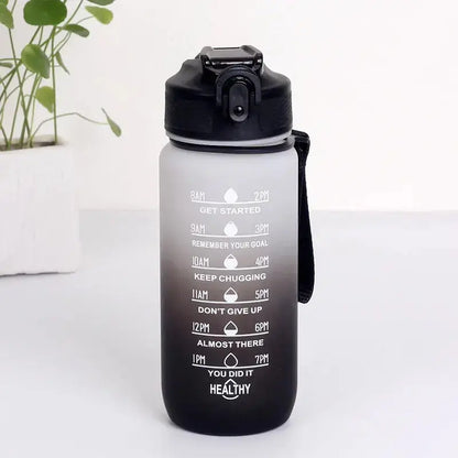 La Gourde Motivation Enfant 600ml, gourde sport enfant, marqueur de temps, bouchon étanche, sans BPA, idéale pour le fitness | La Gourde®