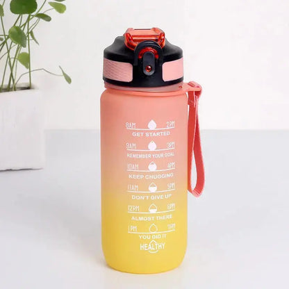 La Gourde Motivation Enfant 600ml, bouteille d'eau avec paille, anti-fuite, réutilisable, légère, parfaite pour l'école et le camping | La Gourde®