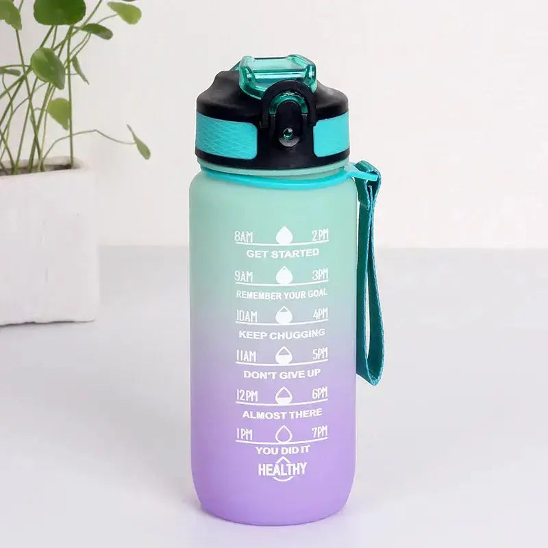 La Gourde Motivation Enfant 600ml, gourde hydratation enfant, plastique Tritan, paille intégrée, anti-fuite, parfaite pour le quotidien | La Gourde®