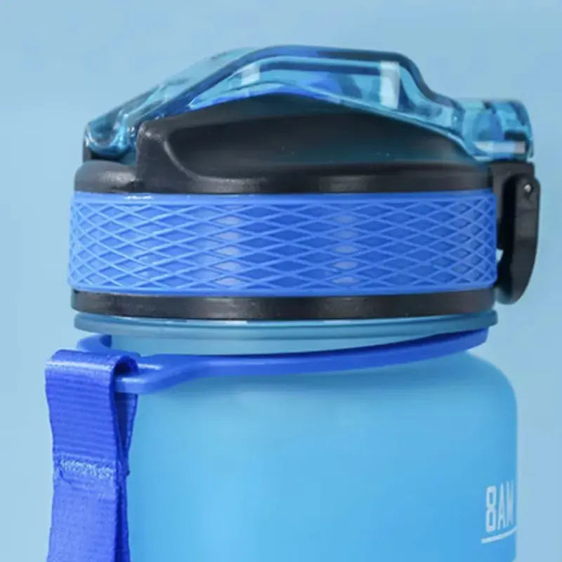 Gourde Motivation Graduée 1L avec Paille pour Hydratation Quotidienne