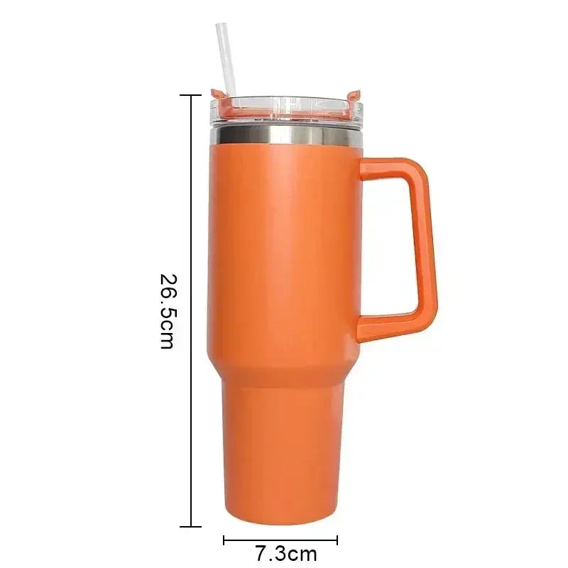 
Gourde Mug Thermos Cup 40 oz avec paille réutilisable