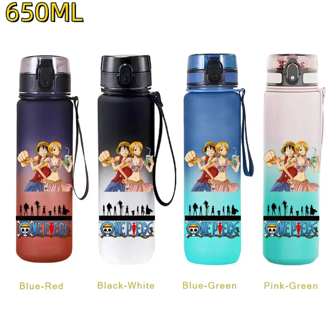 
Gourde One Piece Luffy 650 ml, bouteille d’eau originale et pratique pour les fans de manga