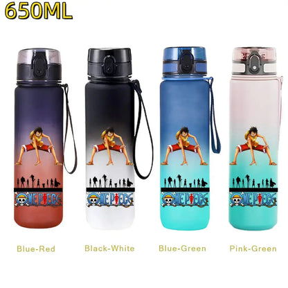 
Gourde One Piece bleu 650 ml, gourde Luffy pour petits et grands fans du manga