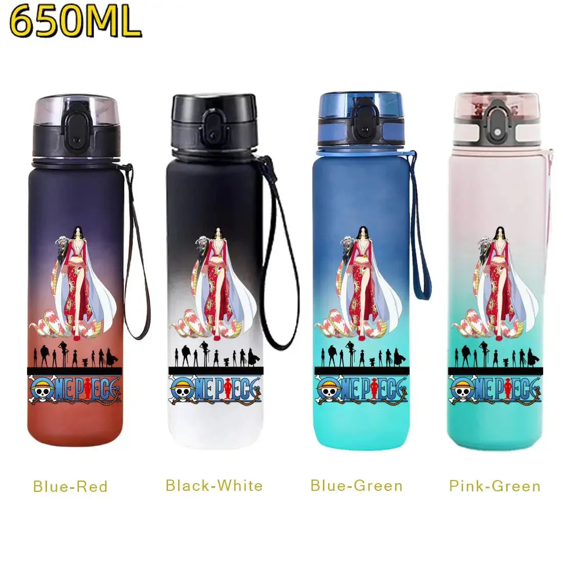 
Gourde One Piece bleu Luffy 650ML, bouteille d’eau pour école et activités extérieures