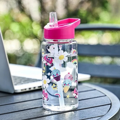 Gourde enfant motif dinosaure rouge avec grande capacité 500ml, idéale pour maintenir les enfants hydratés tout au long de la journée à l’école ou pendant les loisirs. | La Gourde