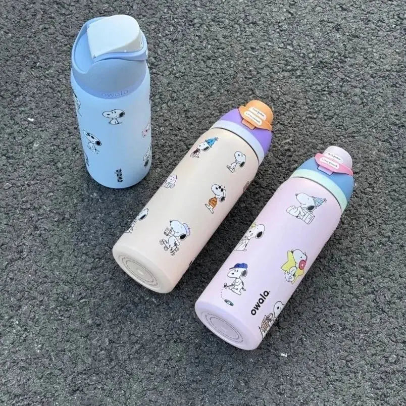 Gourde Snoopy 24 oz en acier inoxydable 304 pour le sport