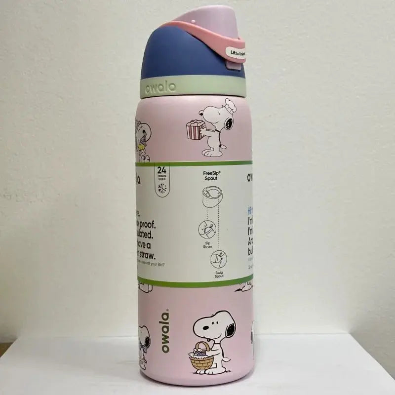 
Gourde Snoopy 710 ml avec paille pour les déplacements