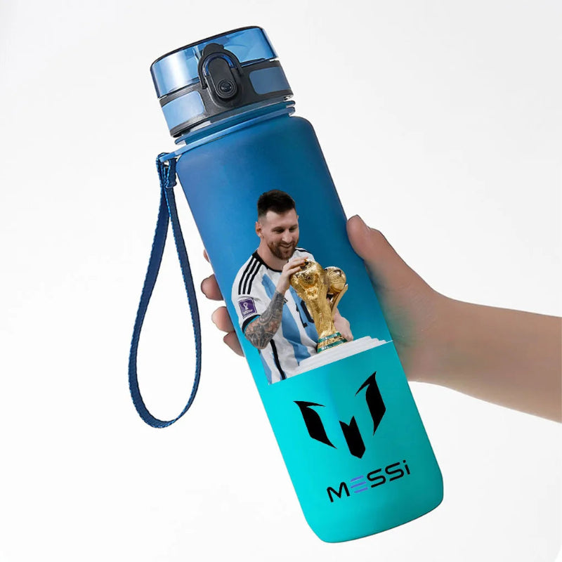 Gourde de football 650 ml pour école, sport et voyages