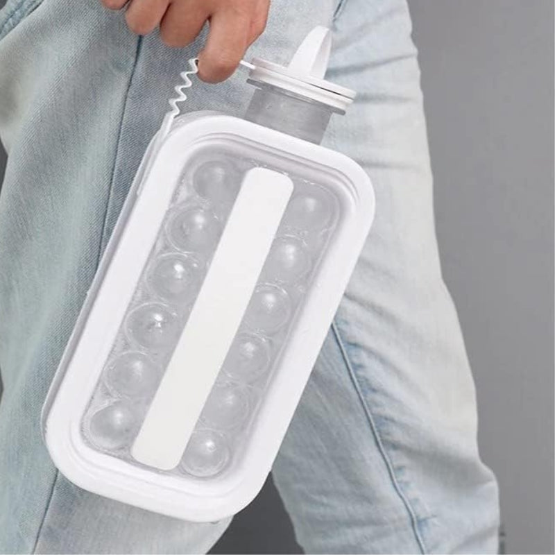 Gourde Sport Glaçons 2 en 1 -  Avec Poignet