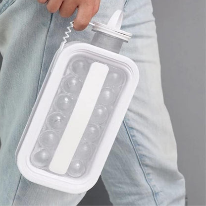 Gourde Sport Glaçons 2 en 1 -  Avec Poignet