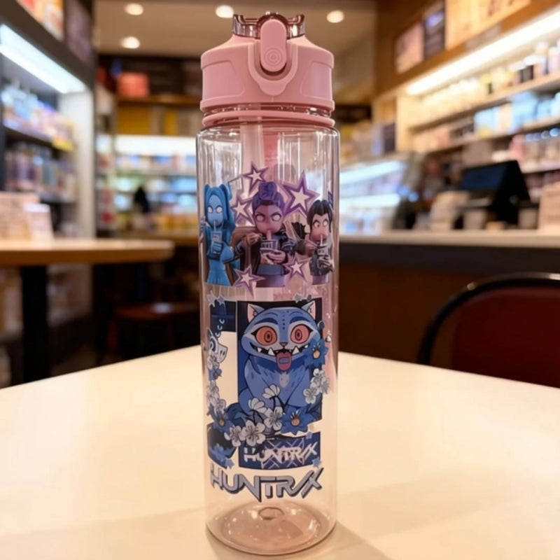 Gourde Kpop Rose grande capacité pour hydratation quotidienne