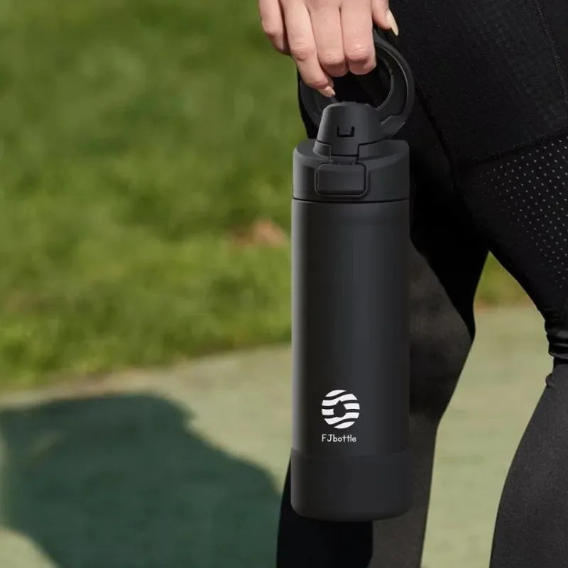 Gourde magnétique premium avec support smartphone pour créateurs de contenu et sportifs