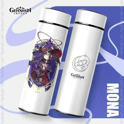 Gourde Thermos Isotherme Connecté Genshin Impact 550 ml? Bouteille isotherme Genshin Impact avec affichage numérique.
Thermos 550 ml pour les fans de manga et gaming.