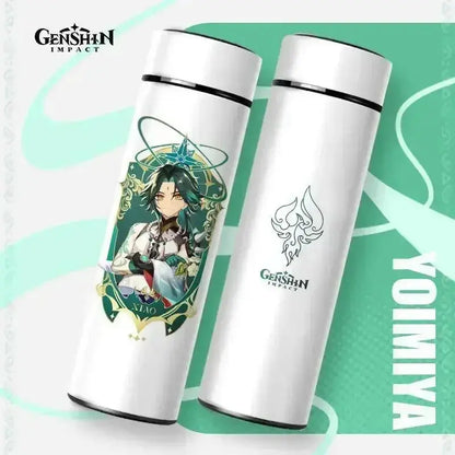 Gourde Thermos Isotherme Connecté Genshin Impact 550 ml
Gourde Genshin Impact avec écran LED de température.