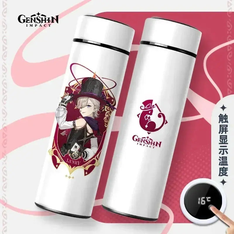 Gourde Thermos Isotherme Connecté Genshin Impact 550 ml
 Gourde intelligente Genshin Impact 550 ml en inox.
Affichage de température pour une meilleure utilisation.