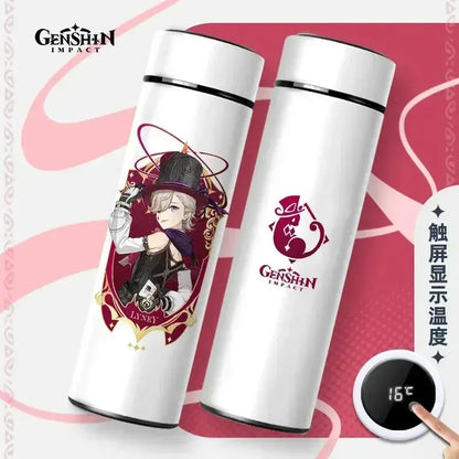 Gourde Thermos Isotherme Connecté Genshin Impact 550 ml
 Gourde intelligente Genshin Impact 550 ml en inox.
Affichage de température pour une meilleure utilisation.