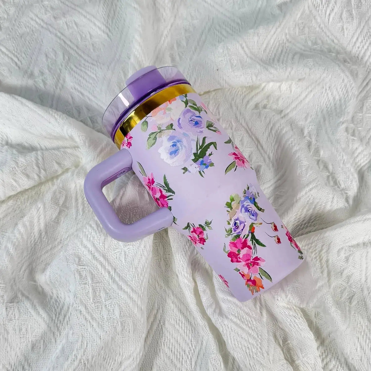 Gourde Thermos Mug Fleurs 14 oz