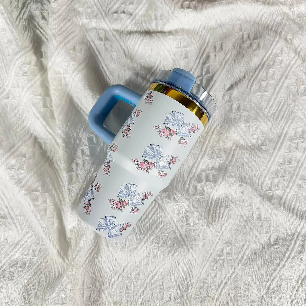 Gourde Thermos Mug Fleurs 14 oz