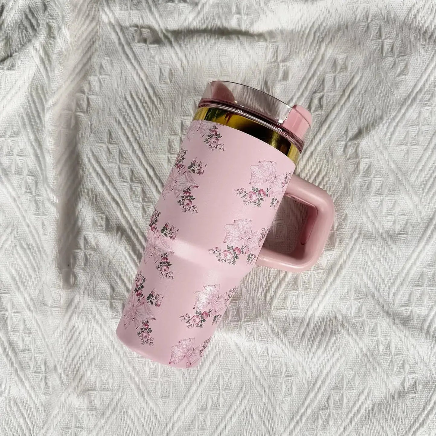 Gourde Thermos Mug Fleurs 14 oz