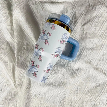 Gourde Thermos Mug Fleurs 14 oz