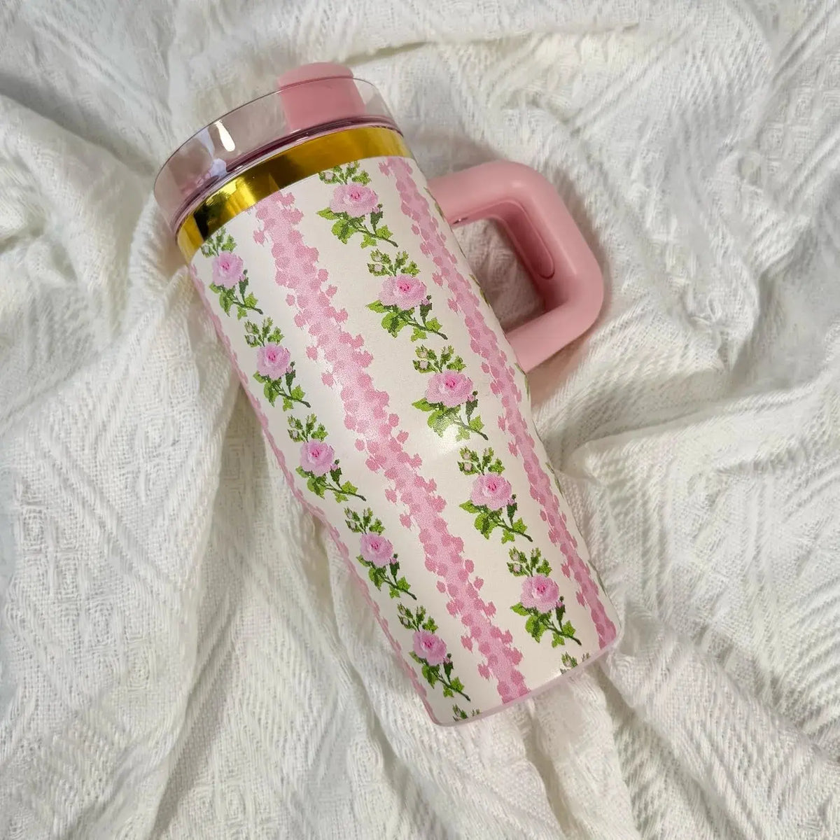 Gourde Thermos Mug Fleurs 14 oz