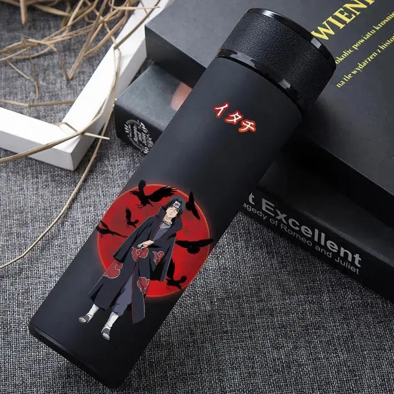 Gourde Thermos Naruto, bouteille d'eau anime en acier inoxydable, gourde Naruto colorée pour sport, fitness et activités extérieures

