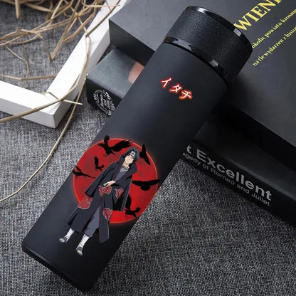 Gourde Thermos Naruto, bouteille d'eau anime en acier inoxydable, gourde Naruto colorée pour sport, fitness et activités extérieures
