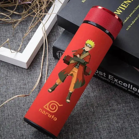 Gourde Thermos Naruto, bouteille isotherme Naruto en acier inoxydable 304, gourde anime étanche pour boissons chaudes et froides