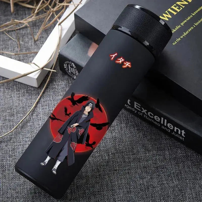 Gourde Thermos Naruto, bouteille isotherme anime colorée avec couvercle hermétique, gourde réutilisable pour camping et randonnée