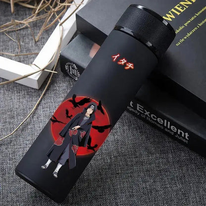 Gourde Thermos Naruto, bouteille isotherme anime colorée avec couvercle hermétique, gourde réutilisable pour camping et randonnée