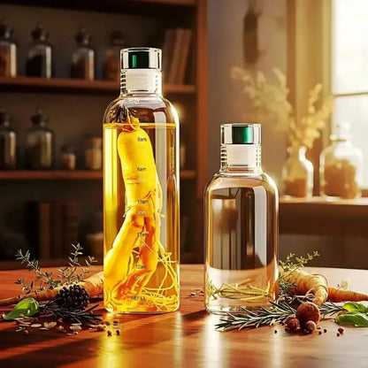 Gourde graduée sans BPA 1L en verre pour une hydratation régulière