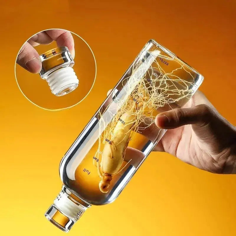Gourde graduée motivation verre 1L pour accompagner les journées actives
