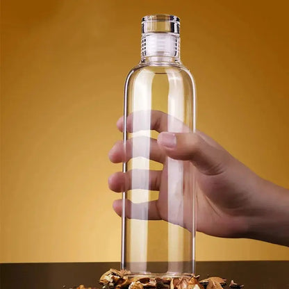 Gourde motivation 1L en verre réutilisable pour hydratation quotidienne
