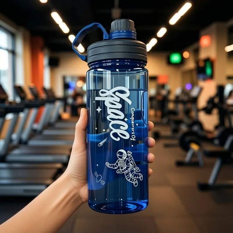 Bouteille d’eau sport réutilisable sans BPA avec repères horaires d’hydratation, conçue pour encourager une consommation régulière d’eau tout au long de la journée et maintenir une bonne énergie. | La Gourde