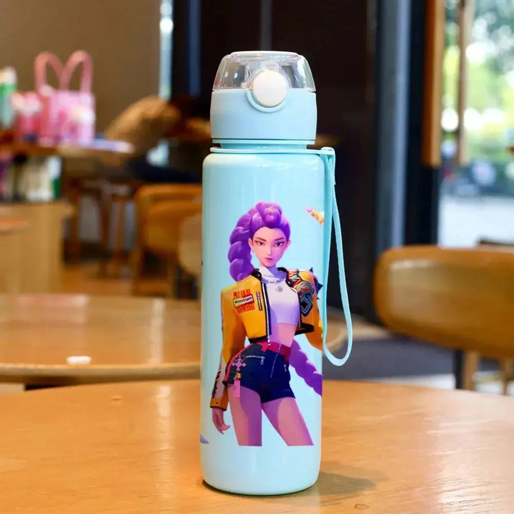 Gourde d'Eau KPop Demon Hunters 700 ml – bouteille d'eau avec motifs animés