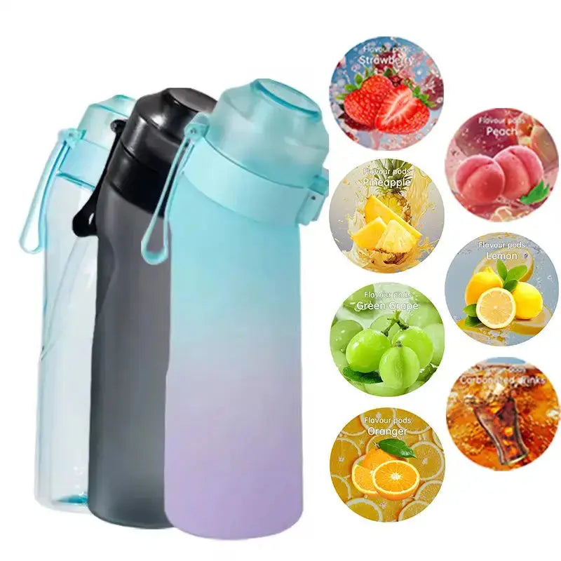 Gourde d'Eau Odeur Fruit 650ML, gourde avec capsules d'arômes, 7 capsules fruitées, sans BPA, gourde sport | La Gourde®