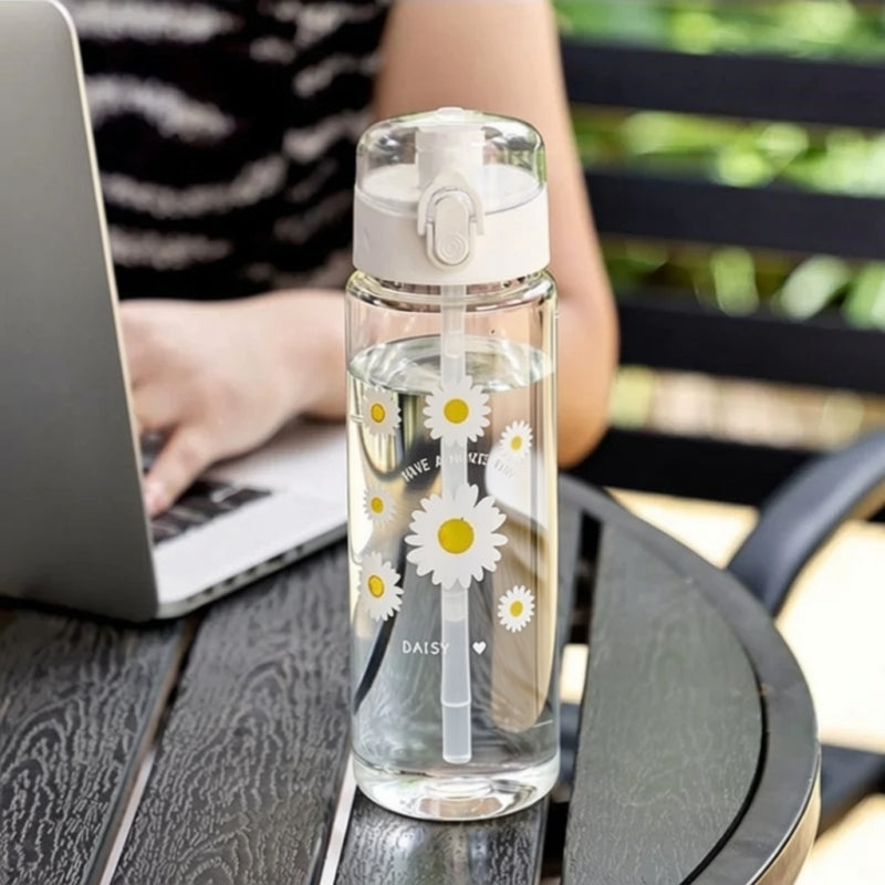 Bouteille Fleur réutilisable pour bureau, maison et salle de sport